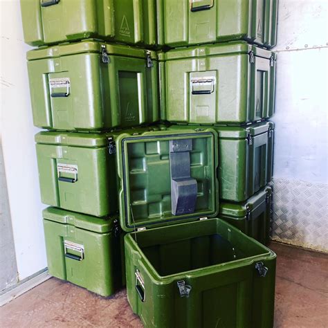 dod civilian steel shipping or tool boxes|us military surplus storage containers.